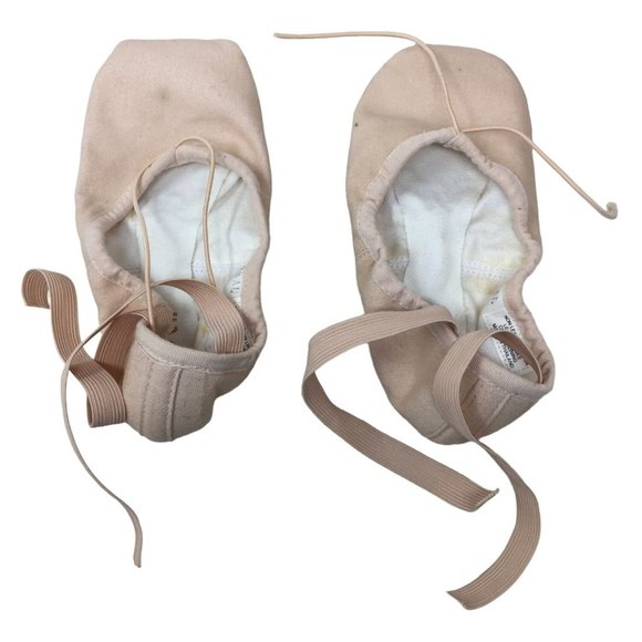 BLOCH Pump BL277L Pink Canvas Ballet Slipper 030A ( size 3) - Picture 1 of 5